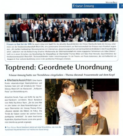 Presse 2014: Toptrend Geordnete Unordnung